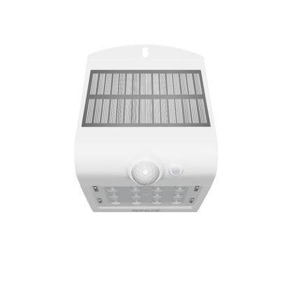 GINUX® 2x Schmetterling 15W Solarlampen für außen mit Bewegungsmelder (Weiss)